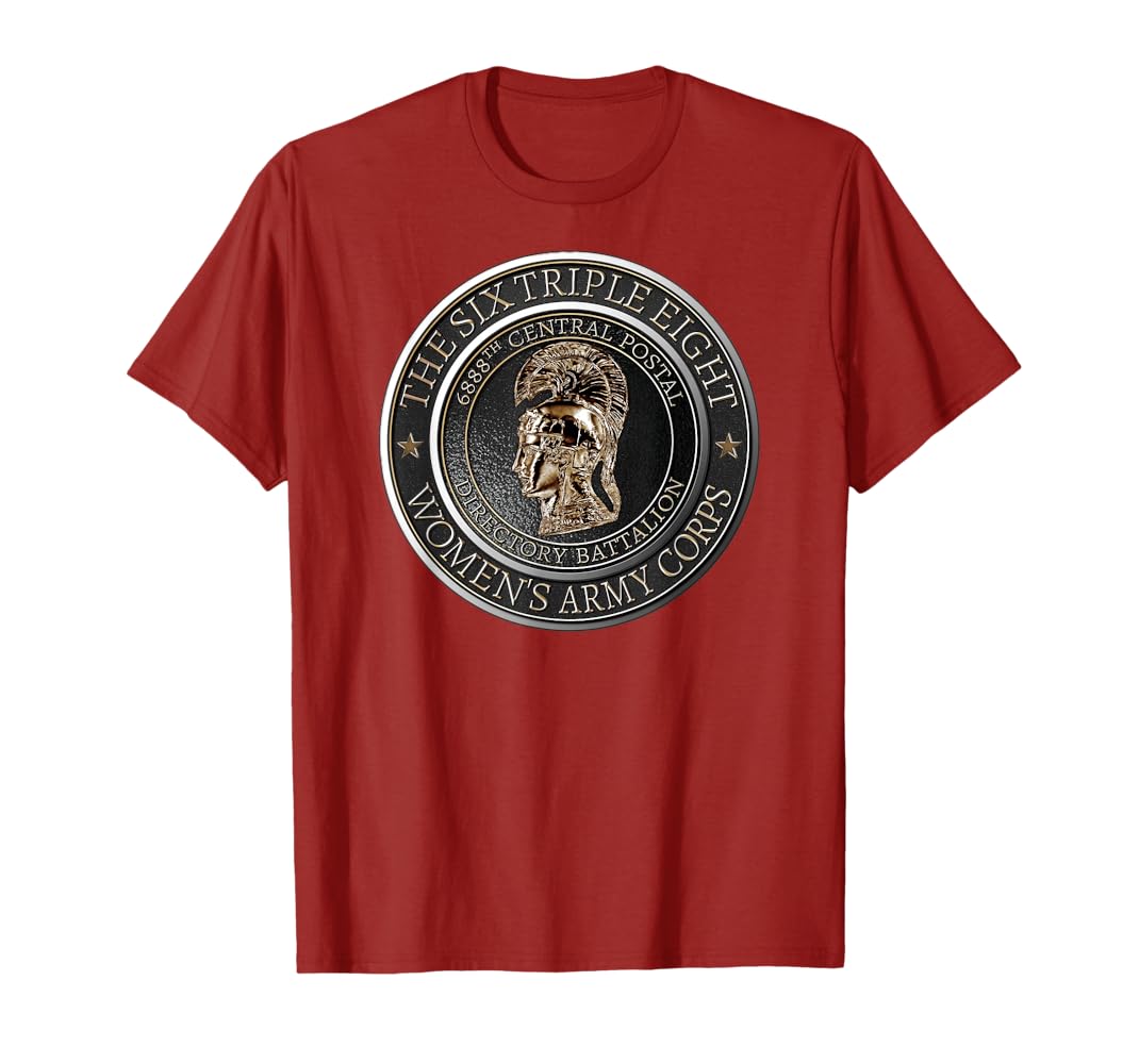 トップス AMERI AM LOGO OVER LONG TEE Amazon.com: Honoring The 6 Triple 8 Battalion of WWII T